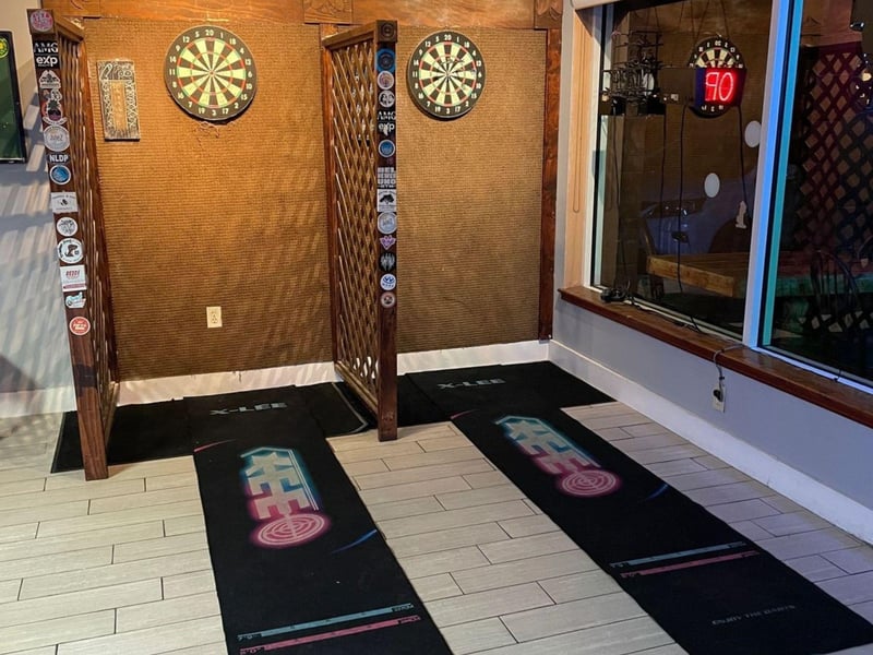 Darts in the game room