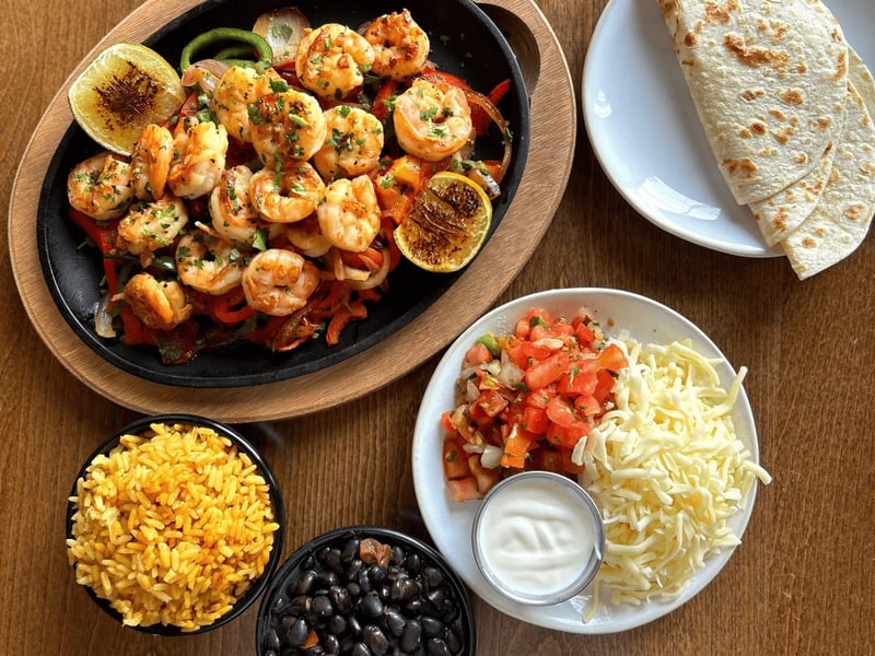 Fajitas at La Cocina on Highway 30A