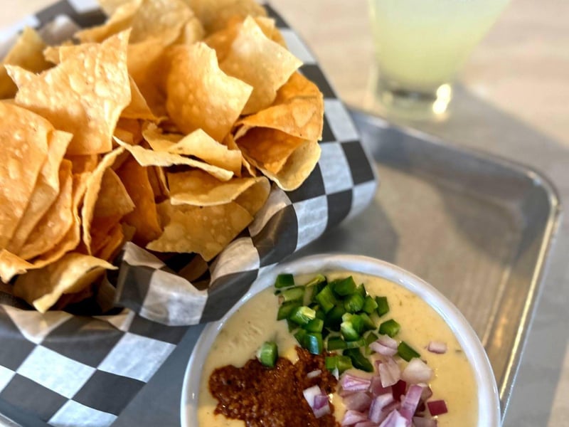 Chips and queso from La Cocina on Highway 30A
