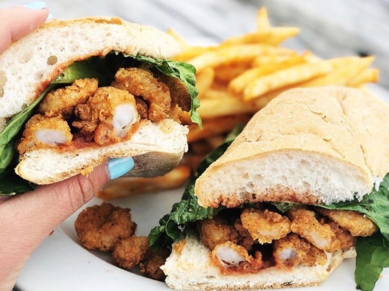 685183 A Shrimp Poboy At The Local Catch Bar And Grill In Santa Rosa Beach, Florida