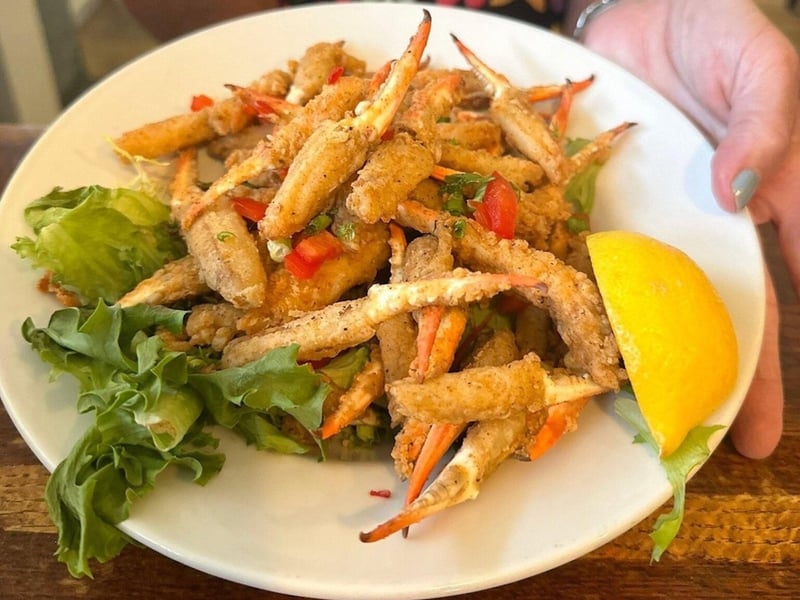 Fried crab claws from the Local Catch Bar and Grill