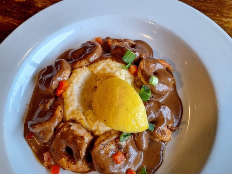 Shrimp n Grits at the Local Catch Bar and Grill