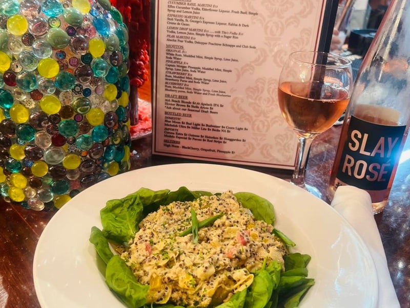 Curried artichoke and quinoa at Louis Louis