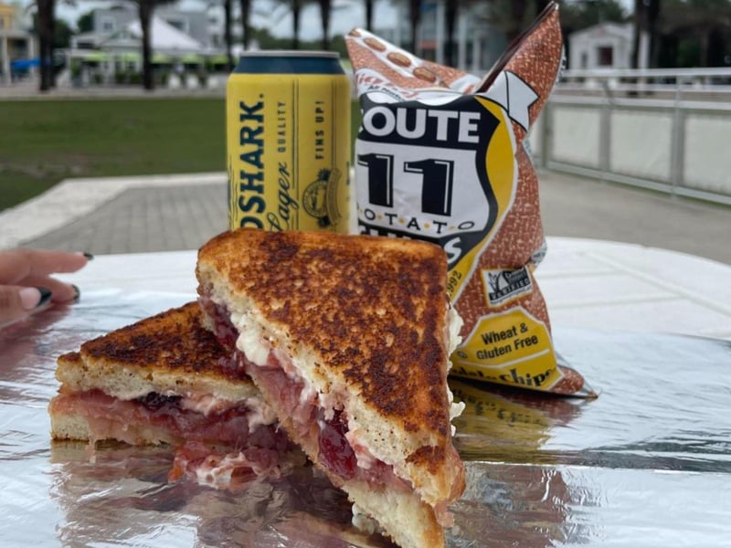 The Strawberry Goat Forever grilled cheese in Seaside, Florida