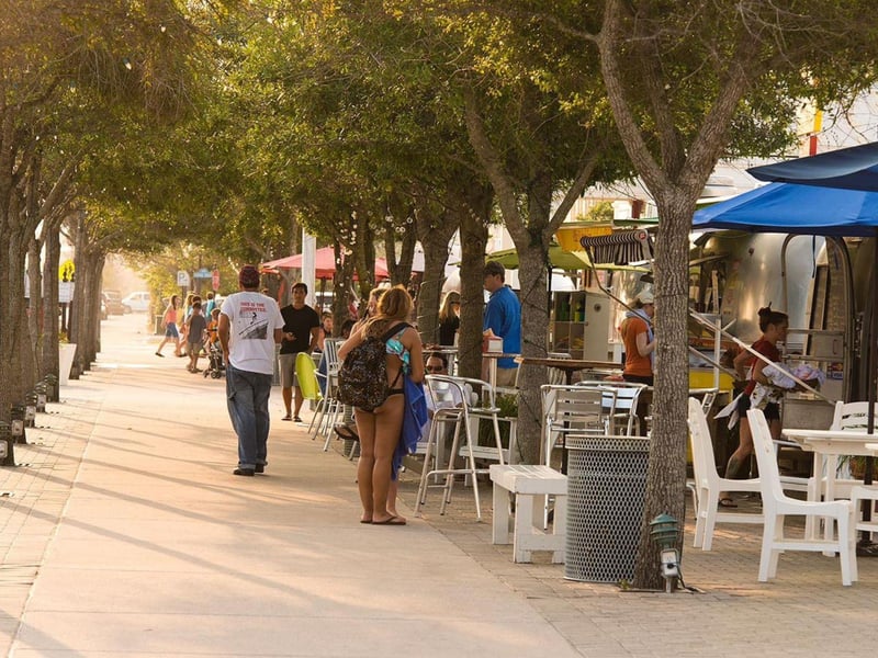 Airstream row in Seaside, Florida