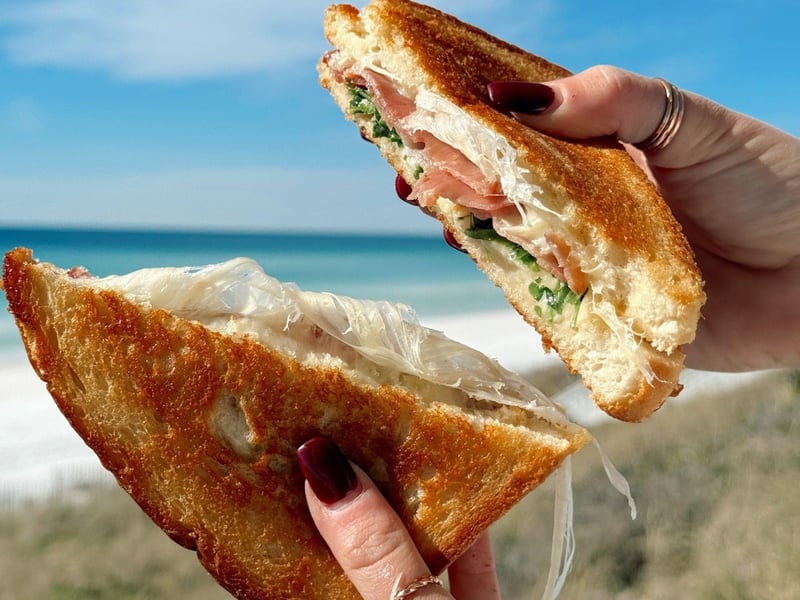 The Truffled Sandwich with gruyere, gouda and proscuitto