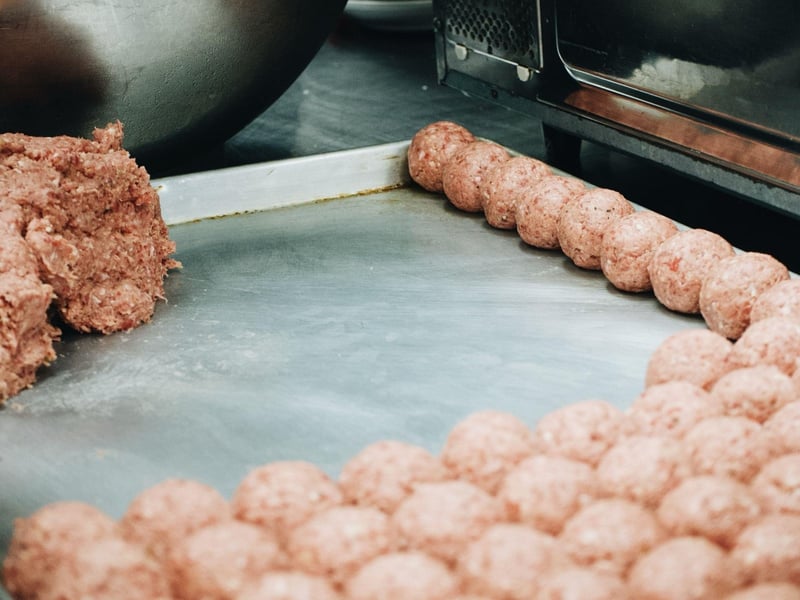 Fresh meatballs in the making at Mimmos Ristorante Italiano on Highway 30A