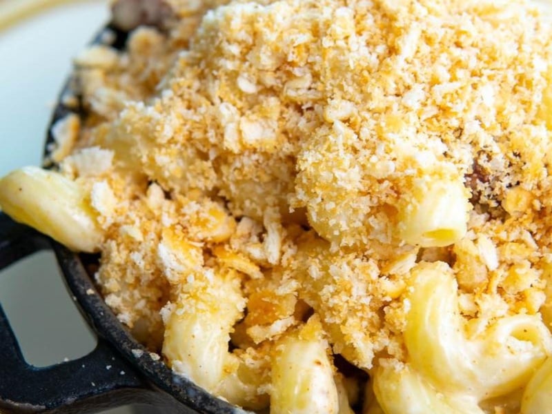 Goats cheese macaroni and cheese at Pescado in Rosemary Beach, Florida