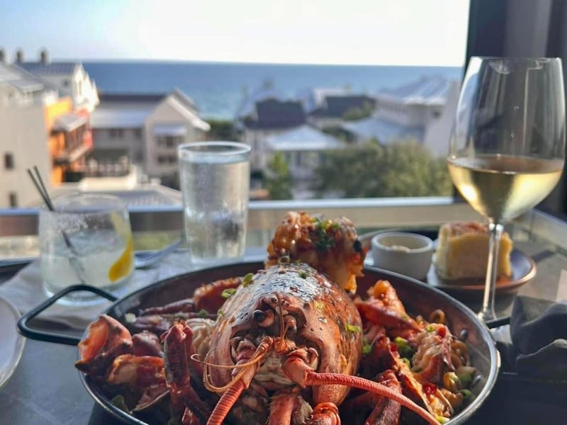 A 3lb Maine lobster at Pescado in Rosemary Beach, Florida