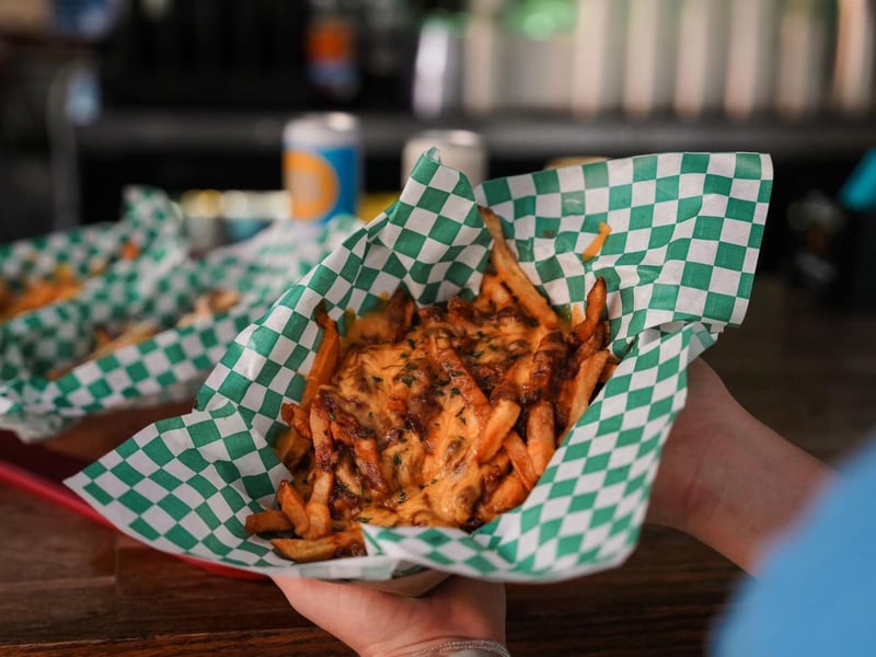 Chili cheese fries from Pickles