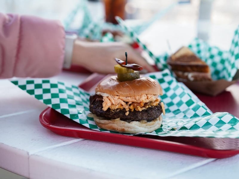 The pimento cheese burger