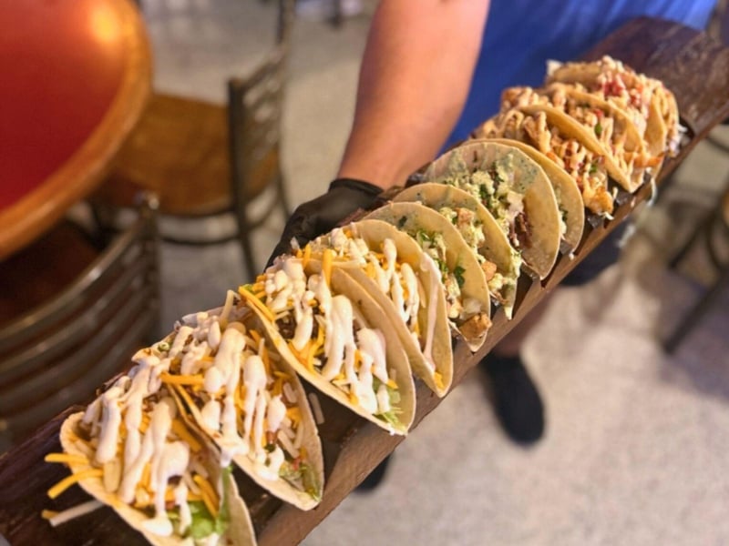 The taco log from Red Fish Taco on Highway 30A