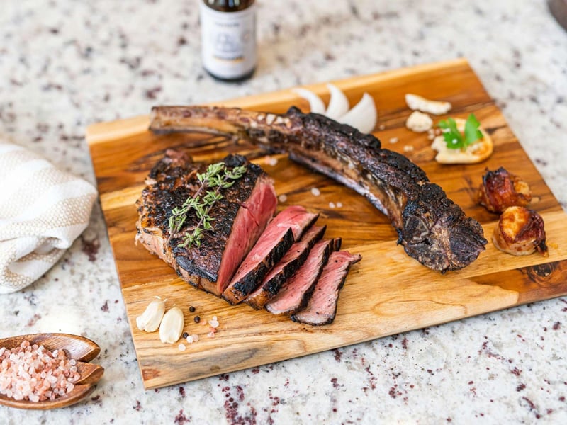 A steak from Restaurant Paradis in Rosemary Beach, Florida