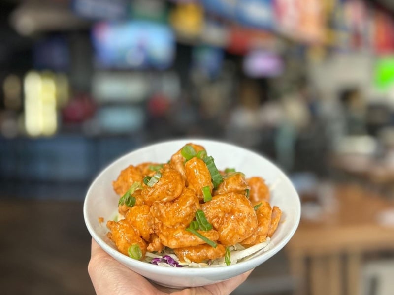 The volcano shrimp at Shades Bar and Grill