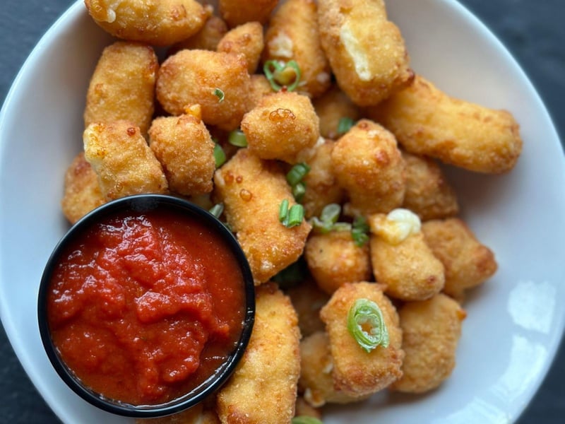 Fried cheese from Shades Bar and Grill in Inlet Beach, Florida