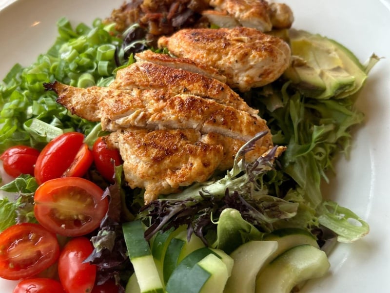 The chicken cobb salad