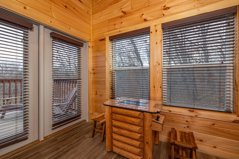 Arcade table at Mountain Pool  Paradise, a 3 bedroom cabin rental located in Pigeon Forge