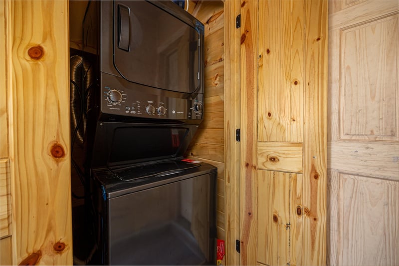 Washer and dryer at Mountain Pool  Paradise, a 3 bedroom cabin rental located in Pigeon Forge