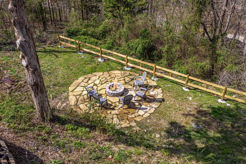 Firepit at Hoop Dreams Lodge