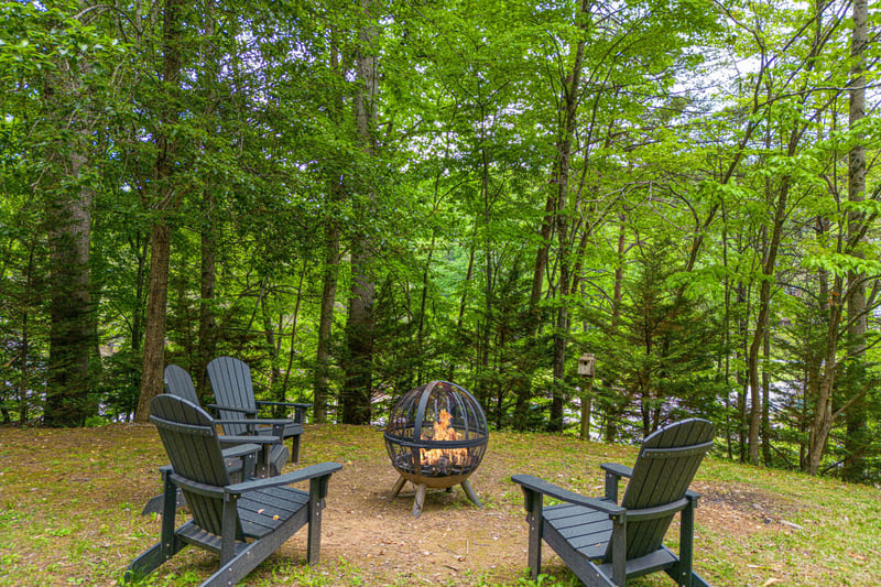 Firepit at Moonlit Mountain Lodge