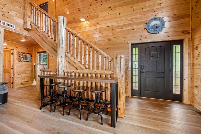 Front Door and Stairwell at Mountain Top Views