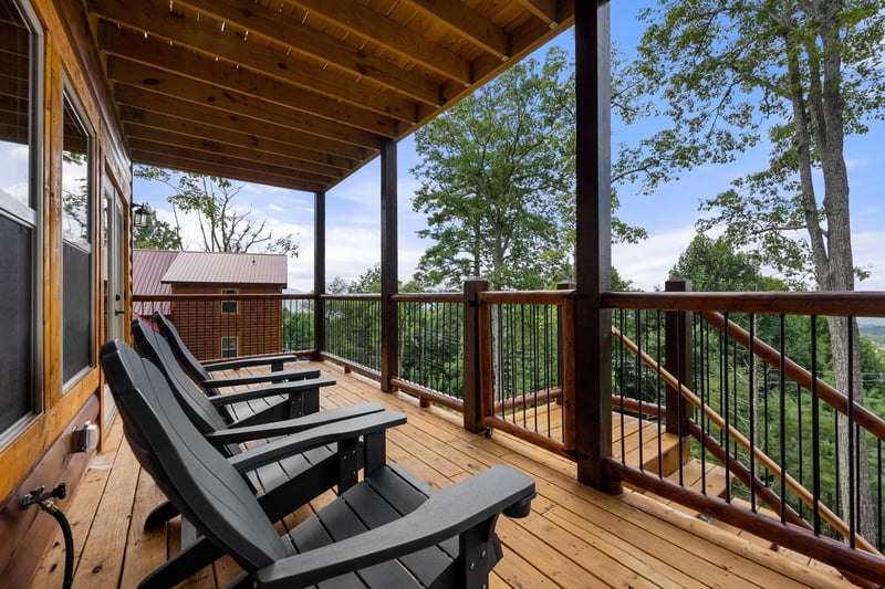 at mountain top views a 2 bedroom cabin rental located in pigeon forge