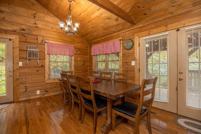 Dining Table for 8 at Tammys Place At Baskins Creek