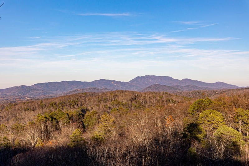 Mountain view at Gone To Therapy, a 2 bedroom cabin rental located in Gatlinburg