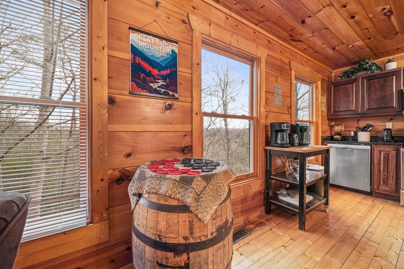 Checkers at Moonshine Memories, a 2 bedroom cabin rental located in Gatlinburg