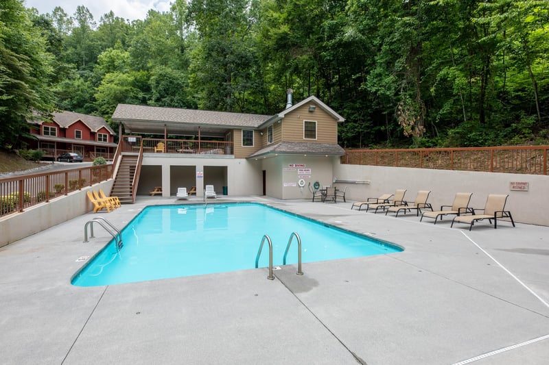 Brookstone Village pool for guests at Amazing Memories, a 3 bedroom cabin rental located in Pigeon Forge