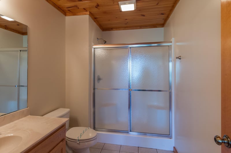 Bathroom with a shower at Moose Lodge, a 4 bedroom cabin rental located in Sevierville