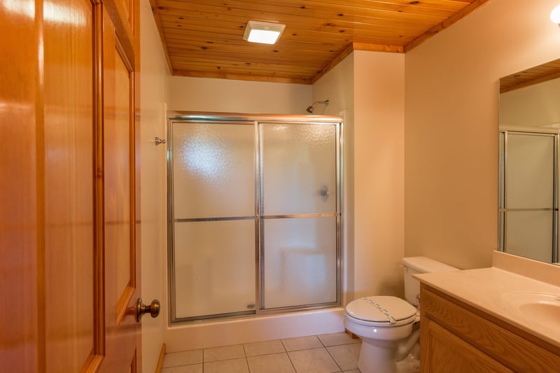 Bathroom with a shower at Moose Lodge, a 4 bedroom cabin rental located in Sevierville