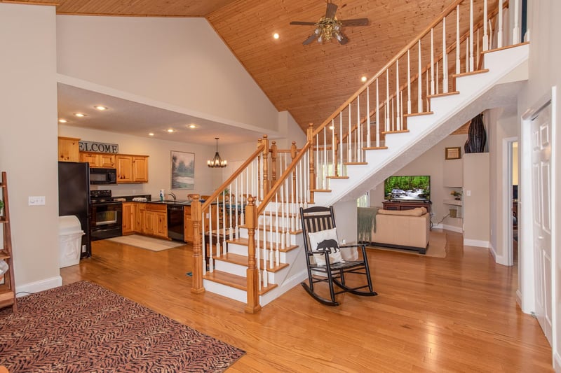 Foyer and entryway at Into the Woods, a 3 bedroom cabin rental located in Pigeon Forge