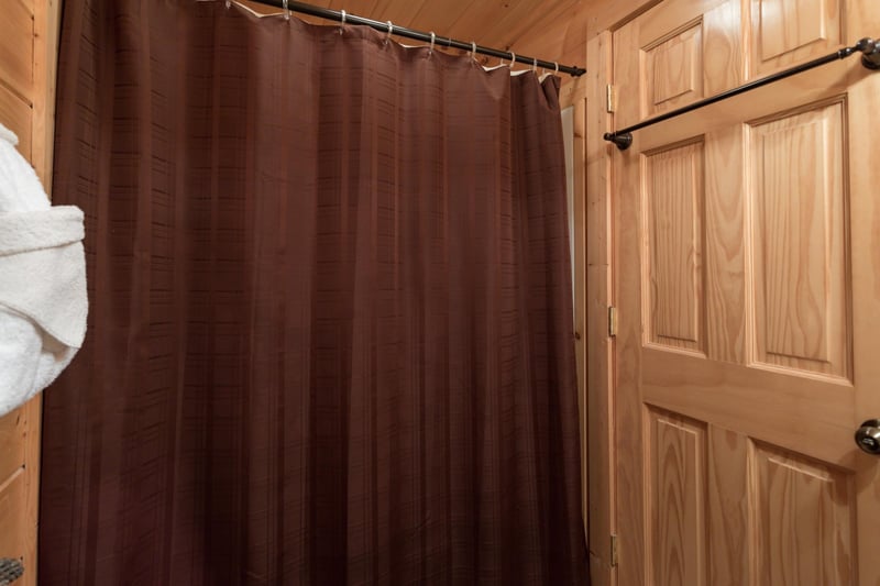 Second bathroom at Bears Eye View, a 2bedroom cabin rental located in Pigeon Forge