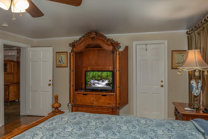 Armoire and TV at Best View Ever A 5 bedroom cabin rental in Pigeon Forge