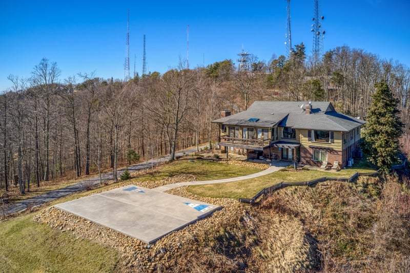 The summit of Bluff Mountain behind Best View Ever A 5 bedroom cabin rental in Pigeon Forge