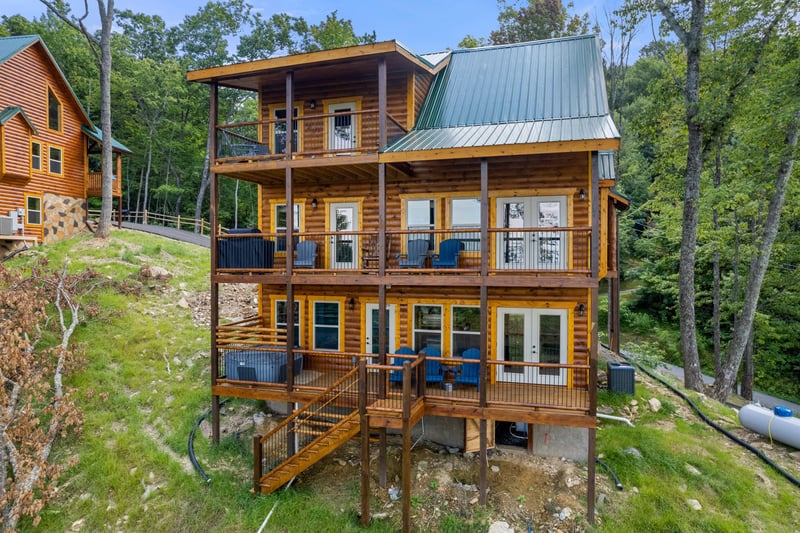 Exterior Back at Heavenly Haven