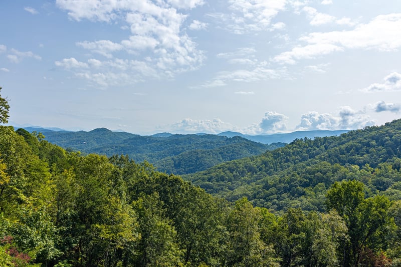 Mountain view at Black Bears  Biscuits Lodge, a 6 bedroom cabin rental located in Pigeon Forge